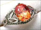SPESSARTITE GARNET (Nigeria) IN 14k GOLD RING  � 2.54 ct., Size 7